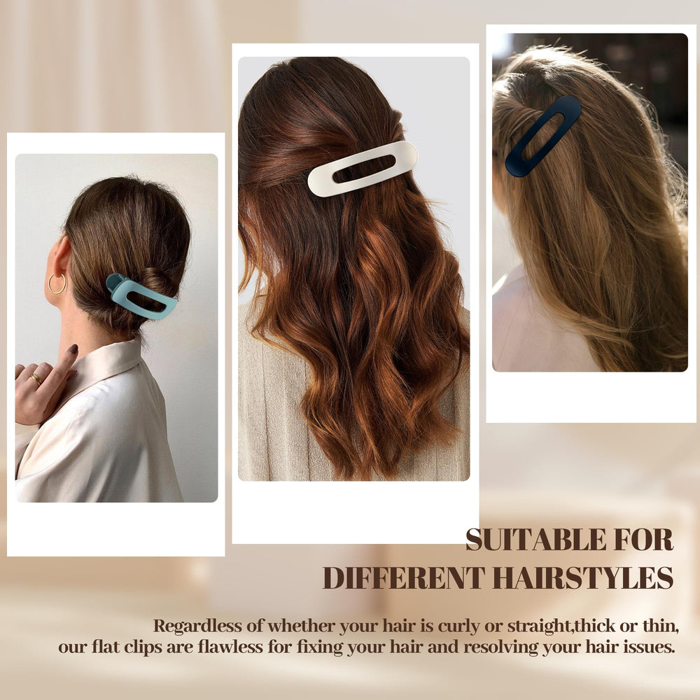 Cptots four-color set laid flat to show the rectangle design and two clips per color for mix-and-match styling