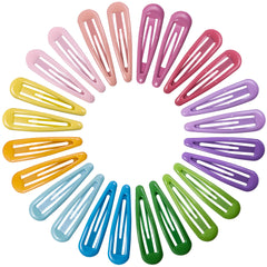 Cptots front packaging showing 24 colorful snap hair clips, easy selection benefit