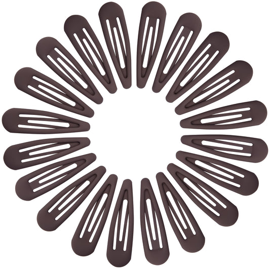 Cptots front packaging showing 20 matte dark brown snap clips with organized display and convenience