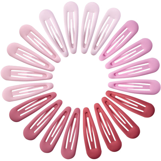 Cptots front packaging showing 20 matte pink snap hair clips and value