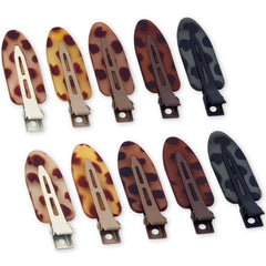 Cptots front packaging showing ten tortoiseshell clips and set benefits
