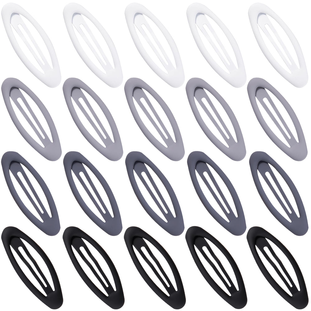 Cptots front packaging showing 20 snap clips and color mix for convenient styling