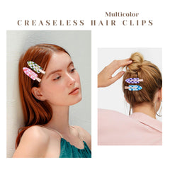 Cptots holding thick hair to demonstrate secure grip and crease-free release benefit