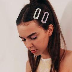 Cptots worn in bangs styling showing tidy hold and subtle accent