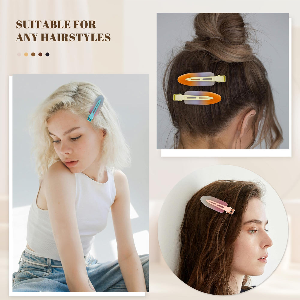 Cptots clips used during makeup showing tidy, crease-free hair