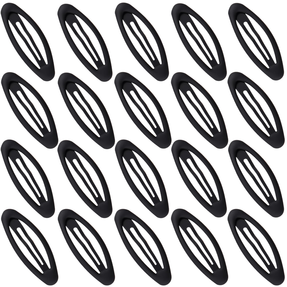 Cptots oval front view showing matte black design and secure hold