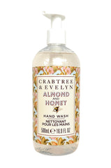 Crabtree & Evelyn front bottle view showing elegant label and convenient pump for everyday use