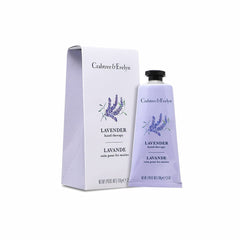 Crabtree & Evelyn front tube packaging showing size and lavender label for travel convenience