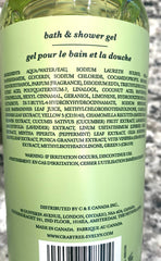 Crabtree & Evelyn Lily gel lather closeup demonstrating rich moisturizing foam
