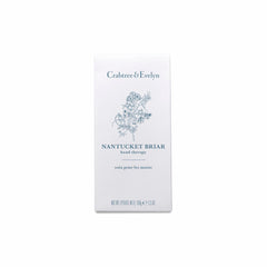Crabtree & Evelyn boxed tube beside coin showing 3.5 oz scale and travel-friendly benefit