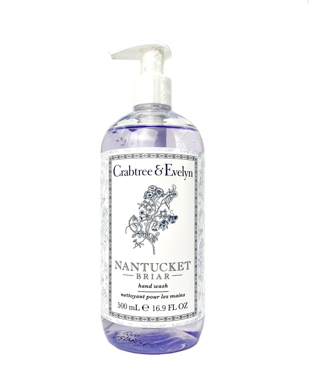 Crabtree & Evelyn front packaging showing bottle and label, conveys premium feel