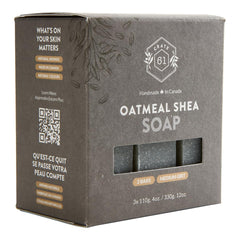Crate 61 Organics bar texture close-up highlighting creamy lather benefit