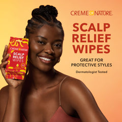 Creme of Nature argan oil droplet highlighting nourishing benefit