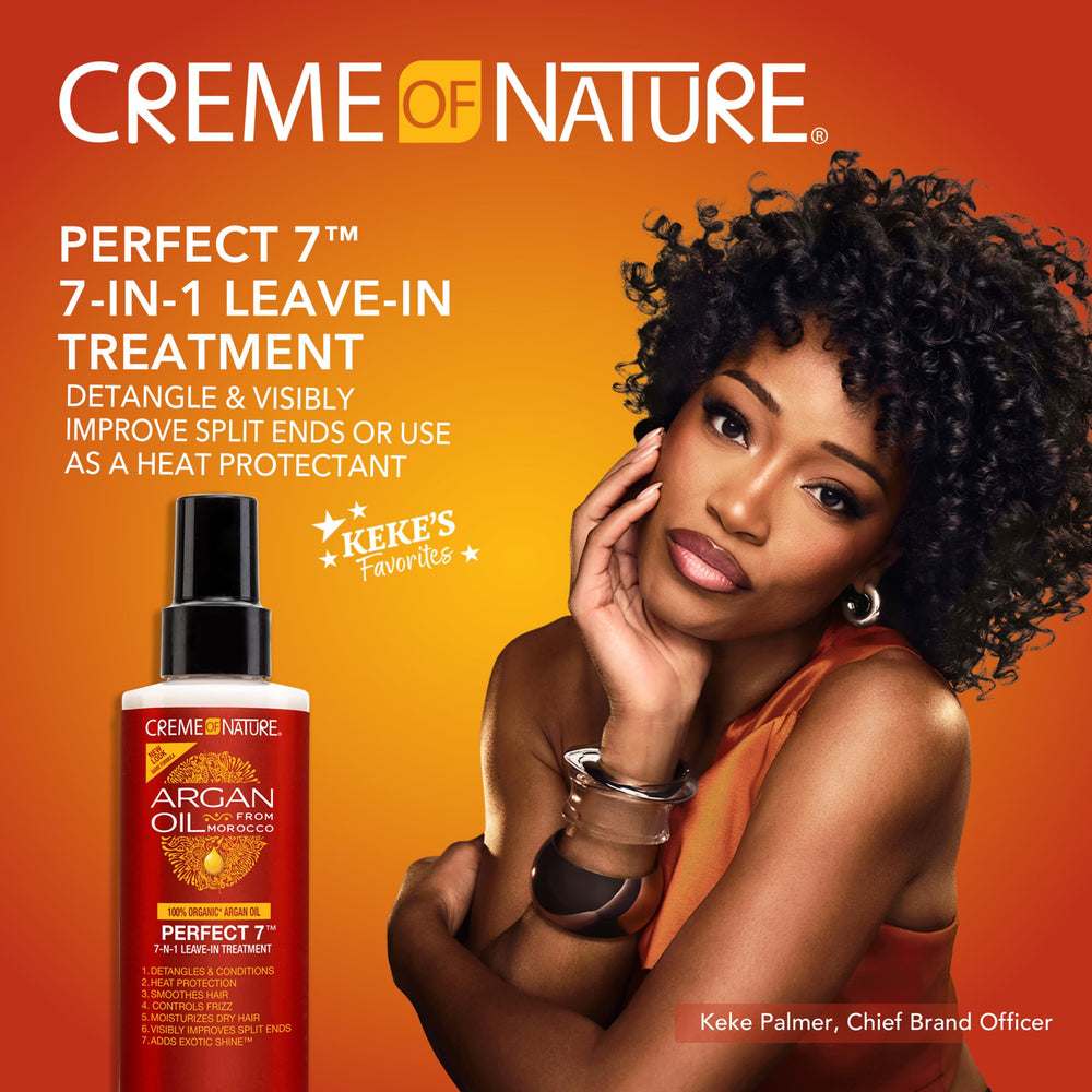 Creme of Nature spray nozzle close-up for easy application benefit