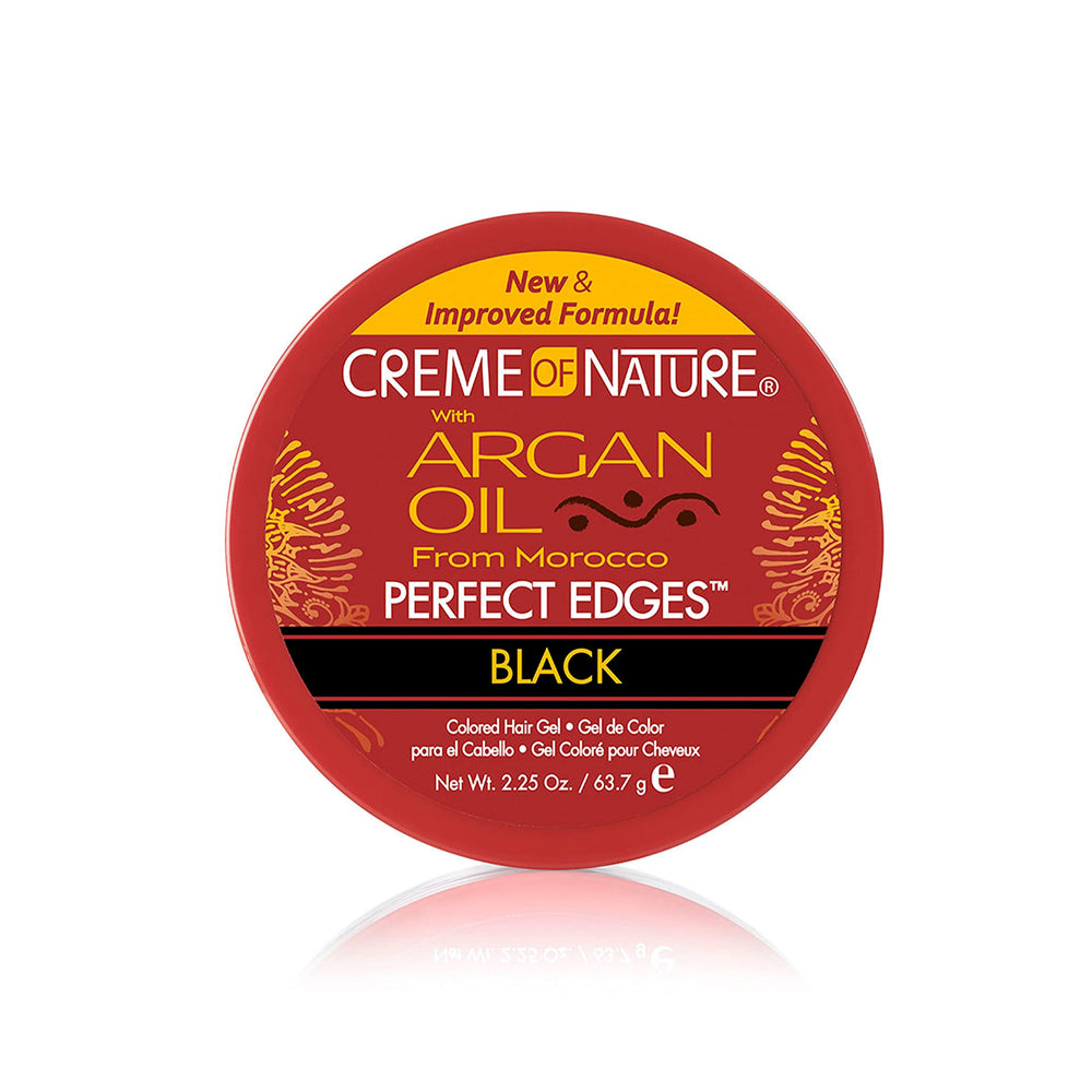 Creme of Nature front packaging shows product and benefits