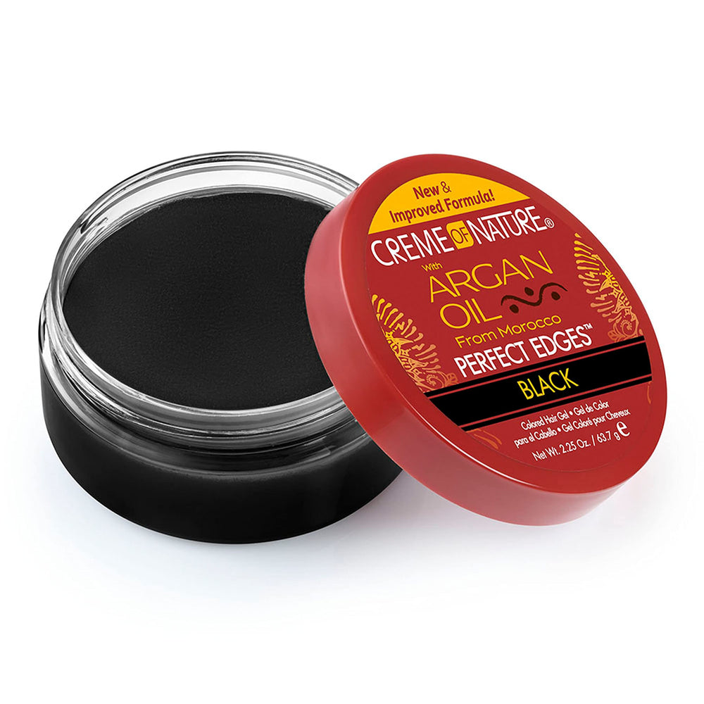Creme of Nature jar open texture highlights smooth tinted gel