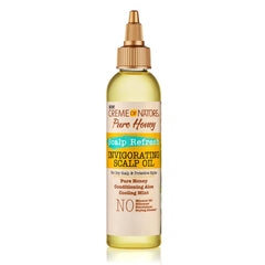 Creme of Nature front bottle shot showing packaging and lightweight oil benefit
