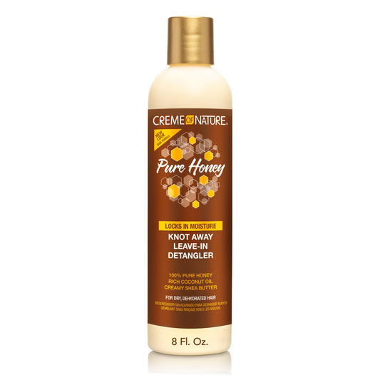 Creme of Nature front packaging showing product and benefit of instant detangling