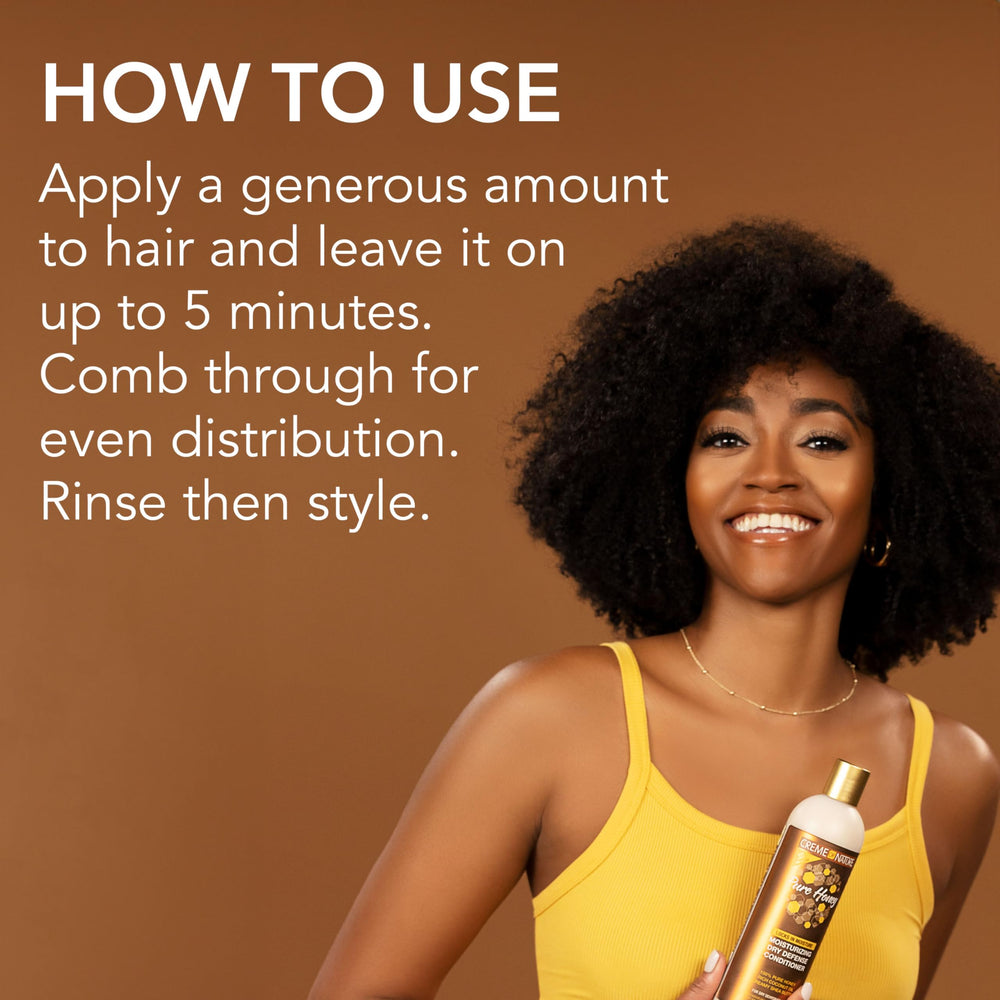 Creme of Nature conditioner paired with matching shampoo for fuller hydration routine