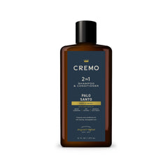 Cremo Palo Santo front packaging showing bottle and label for shelf appeal