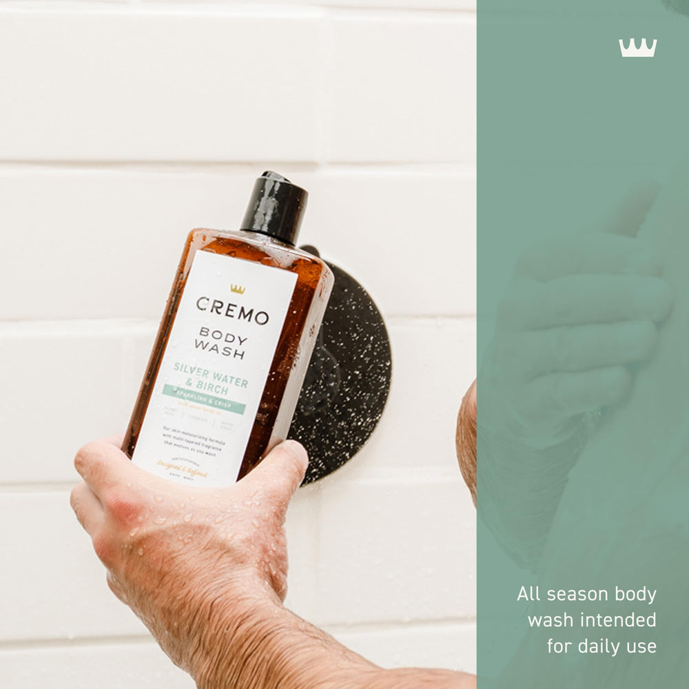 Cremo rich-foam close-up showing creamy lather that moisturizes skin during wash