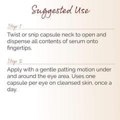 Crepe Erase demonstrated application around eye for hydrated look