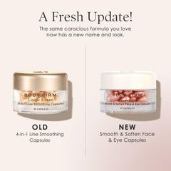 Crepe Erase capsules staged in a bathroom routine for daily use