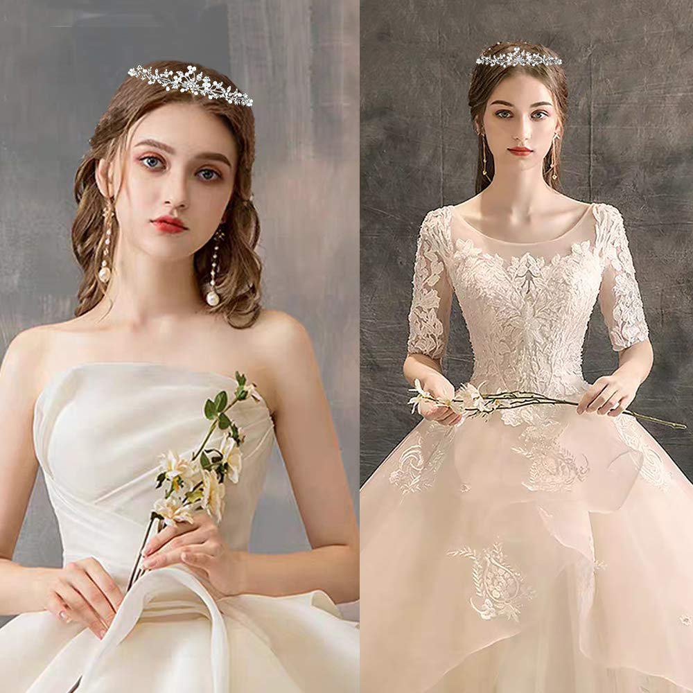 CROWNFAN worn by bride in ceremony scene conveying photogenic elegance benefit