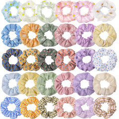Crowye front packaging showing colorful assorted scrunchies and variety benefit