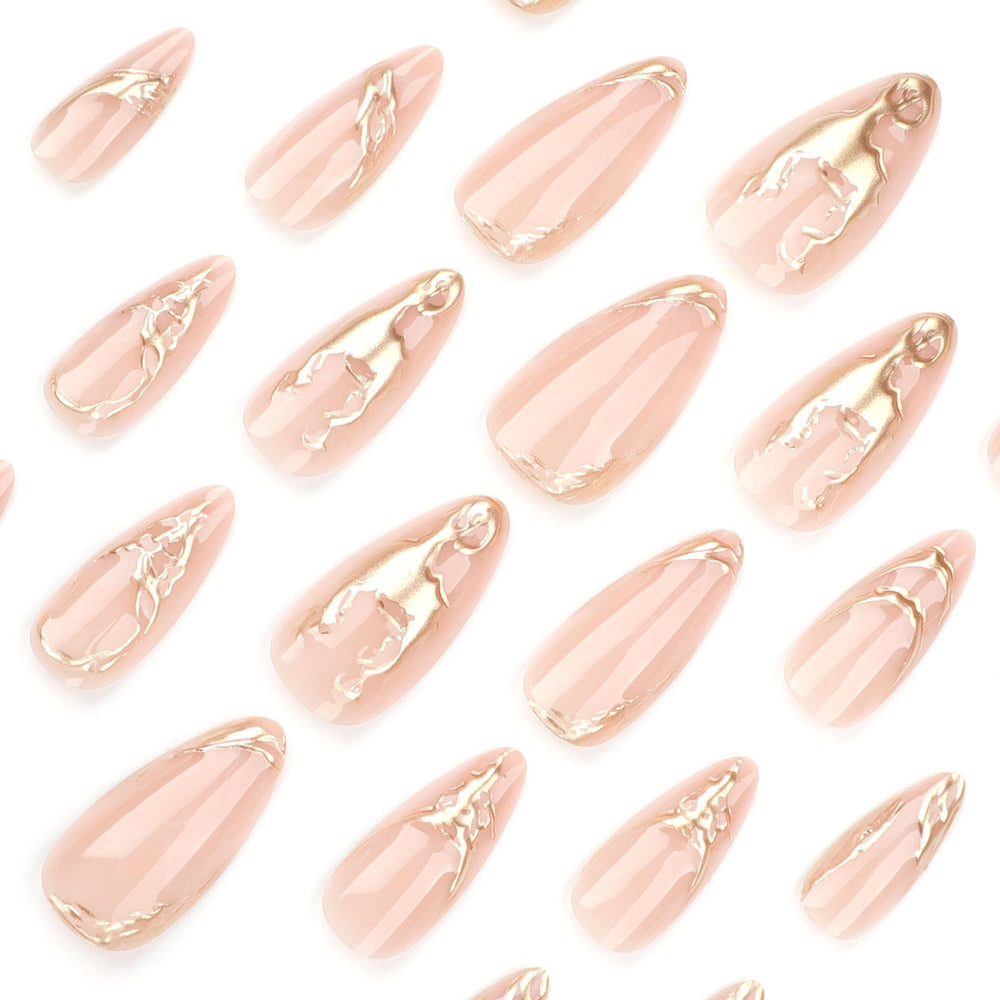 CTTHNBD close-up of 3D gold chrome detail highlighting luxe texture