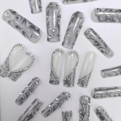CTTHNBD close-up of 3D heart design showing textured detail and feminine accent