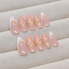 CTTHNBD nails in hand to show scale and how they elongate fingers naturally
