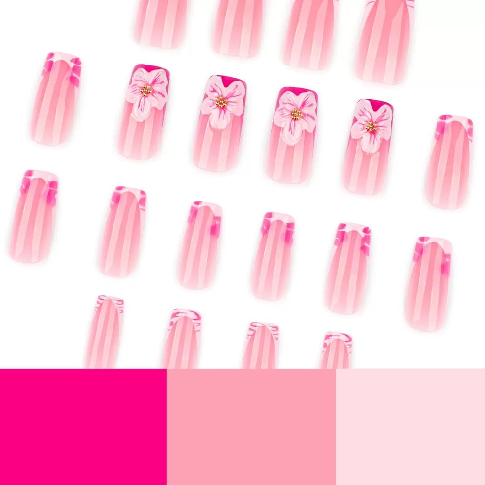 CTTHNBD side profile of medium square length nail, demonstrates natural-looking shape advantage