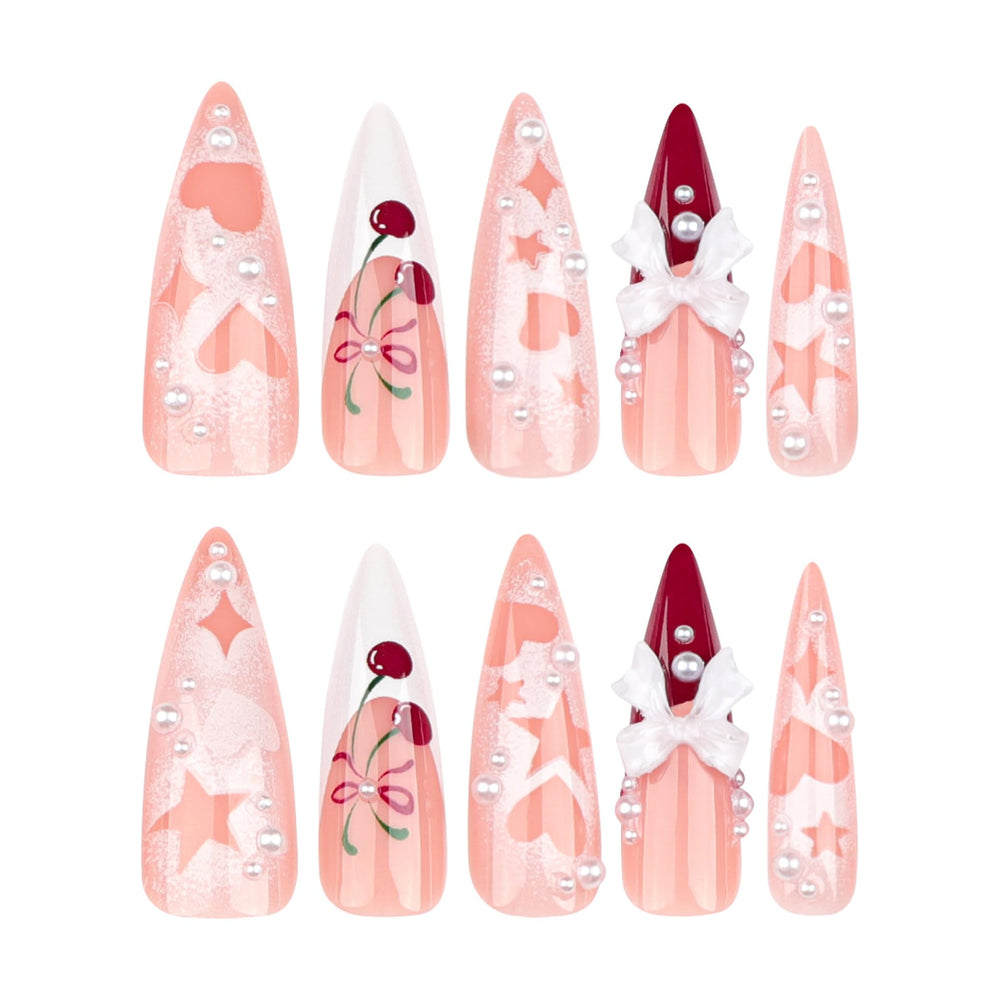 CTTHNBD size comparison next to a natural nail to show fit options and realistic scale