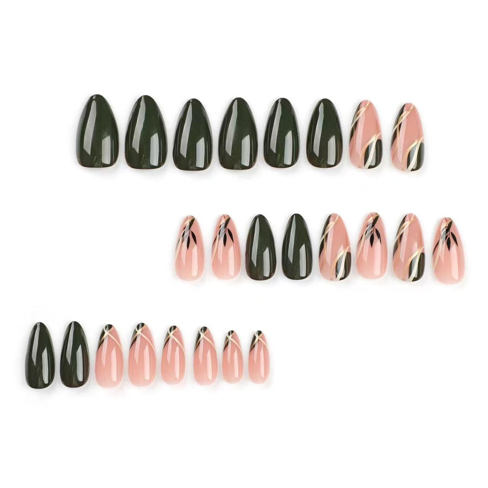 CTTHNBD glossy dark green nail finish highlighting durable ABS texture