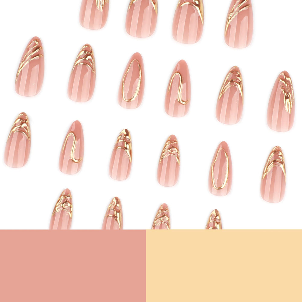 CTTHNBD worn on hand at a party showing stylish almond shape and instant polish