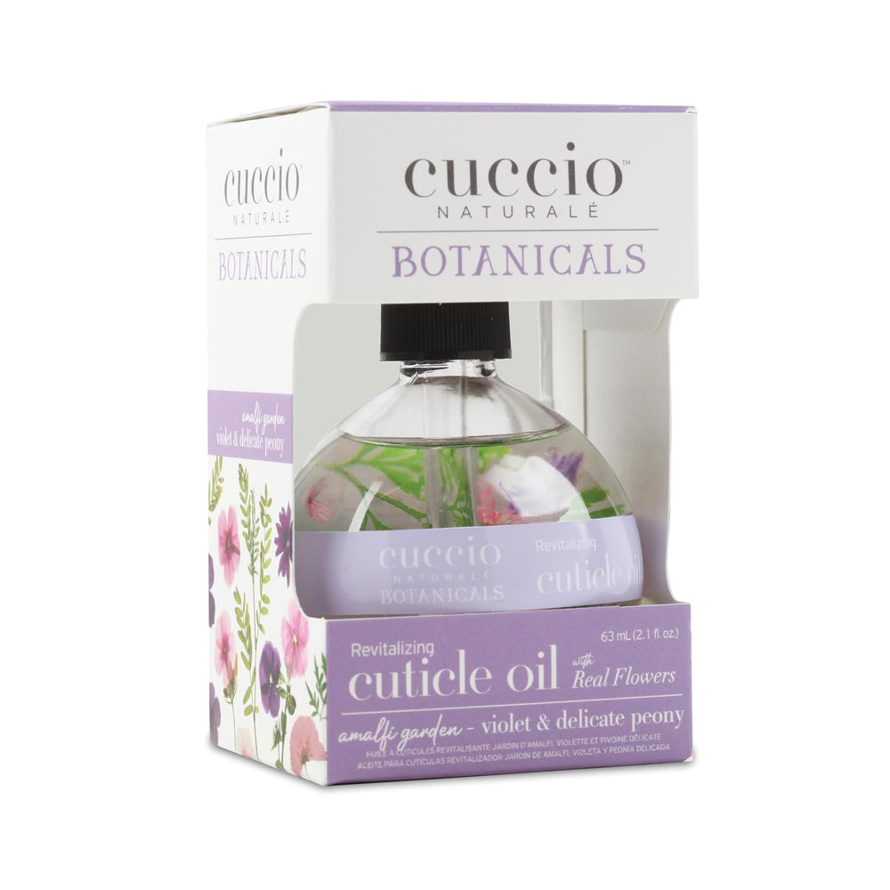 Hand applying Cuccio oil to cuticles, demonstrates quick absorption and hydration