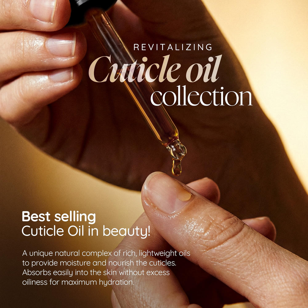 Cuccio oil applied before gloves indicating intensive overnight hydration benefit