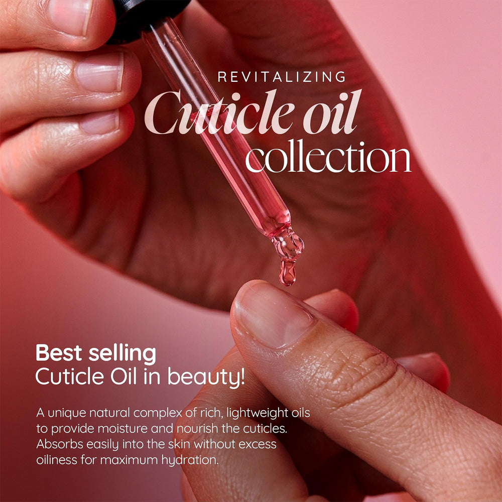 Cuccio before and after nails showing stronger, hydrated cuticles