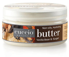Cuccio Vanilla Bean & Sugar front jar showing label and size for clear identification and trust