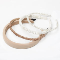 Cuizhiyu black and white solid bands displayed for minimalist everyday wear