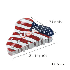 Cuizhiyu worn in half-up hairstyle demonstrating secure hold and visible flag accent