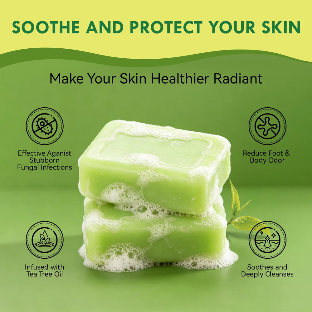 Culltata soap being used on foot demonstrating antifungal support
