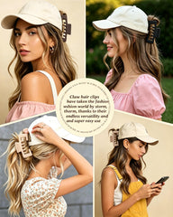 Cupeou used to create a high ponytail under a baseball hat showcasing tidy styling on the go