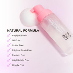 CURACORO bottle beside a card for scale showing compact size benefits travel and salon kits