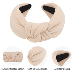 CURASA headband worn with ponytail showing non-slip fit for active wear benefit