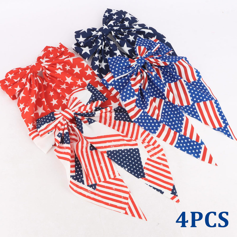 CURASA bows in a patriotic party setting enhancing themed outfits and decor