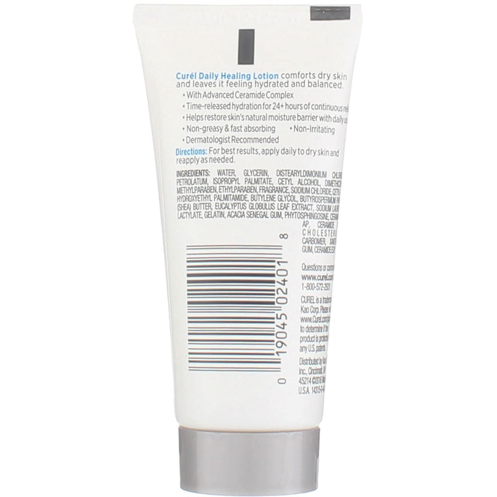 Curel travel size in a purse illustrating convenient portable hydration
