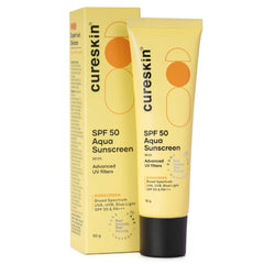 Cureskin front tube showing product label and compact size for travel