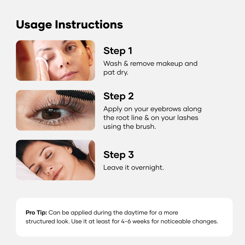 Person applying Cureskin oil to brows illustrating daily use benefit